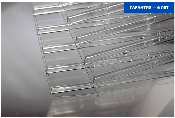 Сотовый поликарбонат 2100х12000х3.2мм 0.47кг/м2 (Прозрачный) Карбогласс