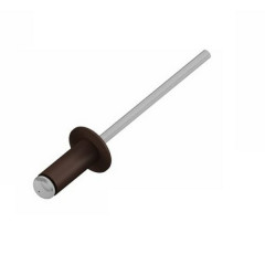 Заклепки вытяжные комбинированные 4х10 алюминий/сталь, RAL8017, 1000шт