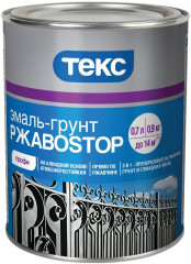 Эмаль-грунт Текс 3в1 РжавоSTOP Профи черный 0,9 кг