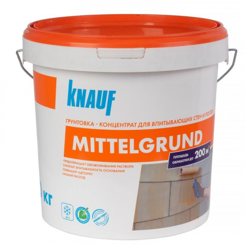 Грунтовка-концентрат универсальная KNAUF MITTELGRUND (миттельгрунд), 10кг