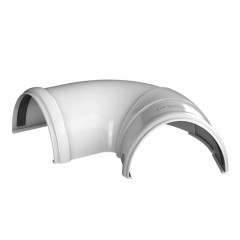 Угол желоба регулируемый ПВХ 90-150гр. Белый Технониколь 525346