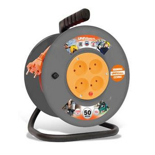 Удлинитель на катушке 4х30м без заземления 10А IP20 UNIVersal