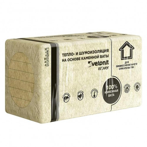 Утеплитель Ветонит (Isover) Венти Оптимал 70кг/м3 (50*600*1000 мм) 6шт. 3,6м2 (0,18м3)