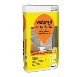 Клей для крупноформатной плитки и камня Vetonit Granit Fix, класс С1Т, 25 кг