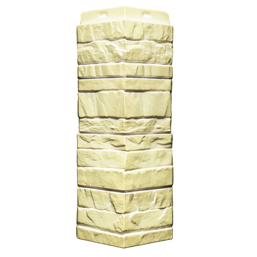 Угол наружный для панелей Rocky 400мм Кешью Деке LUX