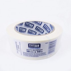 Лента клейкая малярная TYTAN Professional 38мм x 50м белая