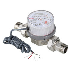 Водосчетчик универсальный 1/2 дюйма с импульсным выходом Valtec VLF-15U-I