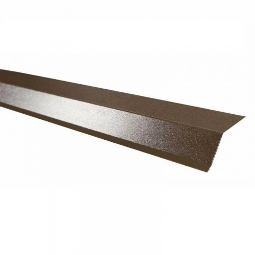 Планка карнизная 75х50х5мм 2м, RAL 8014 пластизол, Технониколь