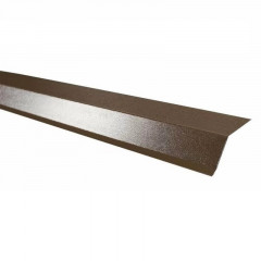 Планка карнизная 75х50х5мм 2м, RAL 8014 пластизол, Технониколь