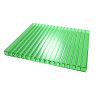 Сотовый поликарбонат 6мм Зеленый 2,1х6м пленка с 1 стороны Соталюкс 0,75кг/м2
