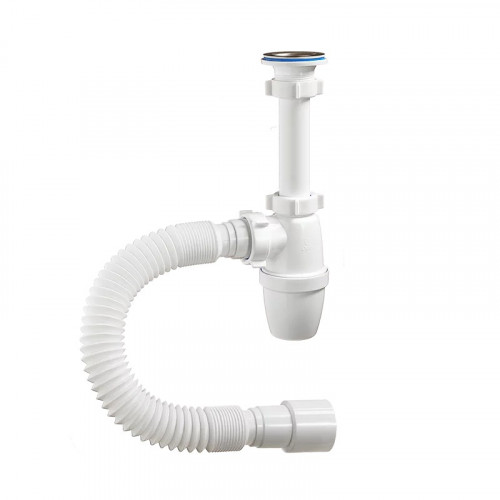 Сифон бутылочный с гофрой 1 1/4"х40/50 Orio А-32059