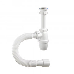 Сифон бутылочный с гофрой 1 1/4"х40/50 Orio А-32059