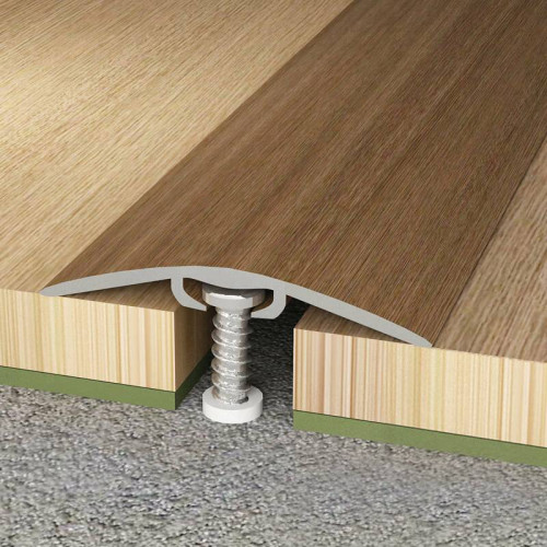 Стык с дюбелем 40х900мм Дуб Гринвич алюминиевый Русский профиль