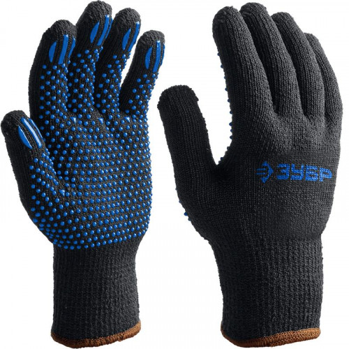 Перчатки трикотажные утепленные с ПВХ-покрытием Зубр 11462-XL