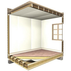 Минеральная вата ТИСМА R43MR (50х1200х8300мм) 2шт. 19,92м2 (0,996м3) KNAUF INSULATION