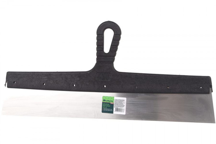 Шпатель фасадный нержавеющий прямой, 450мм Сибртех 85450