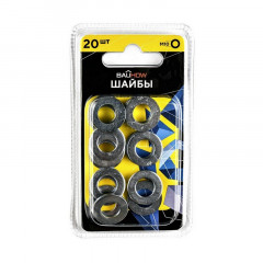 Шайба плоская оцинкованная М10 DIN125A Bauhow, 20шт