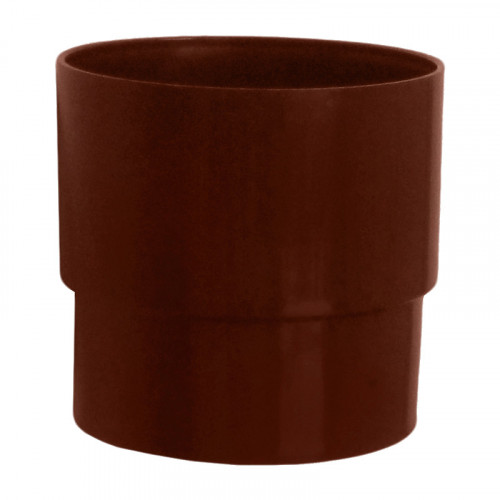 Муфта водосточной трубы коричневая Мурол