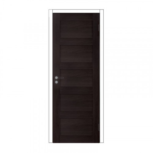 Дверь из экошпона с притвором (в комплекте) "Аризона" М8 венге Олови