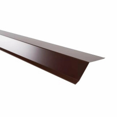 Планка карнизная 75х50х5мм 2м, RAL 8017 коричневый, Технониколь