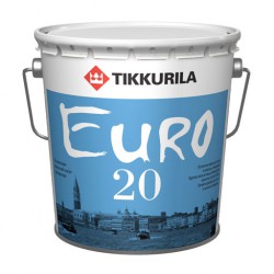 Краска влагостойкая полуматовая EURO 20 A TIKKURILA 0,9 л