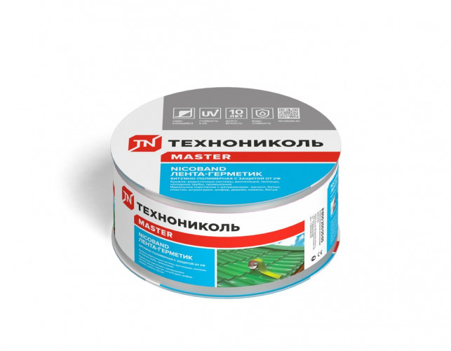 Лента-герметик 100мм*10 м NICOBAND серебристый