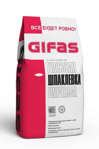 Шпаклевка гипсовая Universal, 4кг Gifas