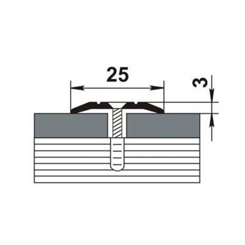 Порожек стыкоперекрывающий венге ПС-01 1800*25мм, ЛУКА