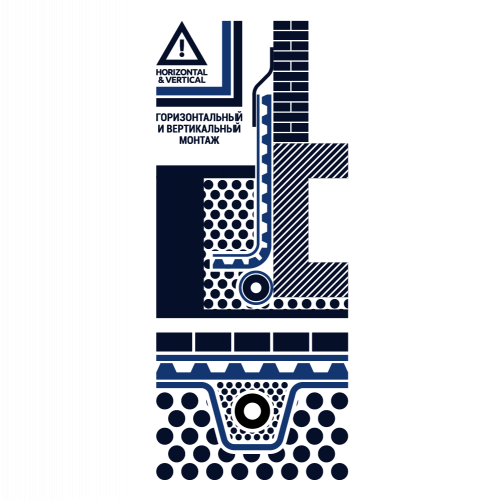 Профилированная мембрана Дренаж 680 (Drenaj) 2,0х20м (40м2) Gruntflex