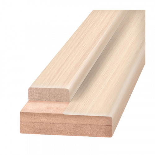 Дверной порог ламинированный 937х70х28 мм Дуб Беленый без притвора Олови