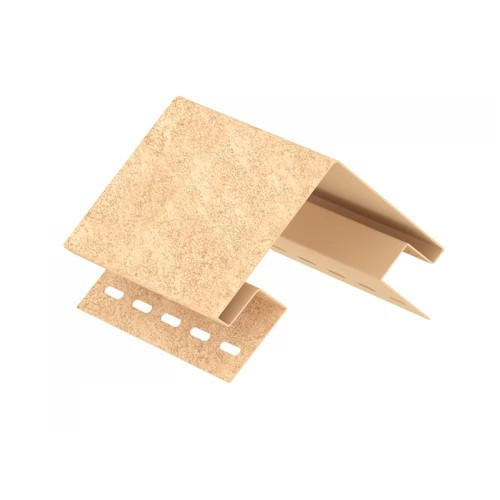 Наружный угол для винилового сайдинга 3050мм, кирпич песочный Ю-Пласт