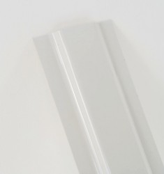 Штакетник пластиковый ПЭТ 1200х100х1мм, белый матовый