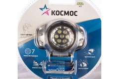 Фонарь налобный H7LED, 3хAAA R03, КОСМОС KOC-H7-LED