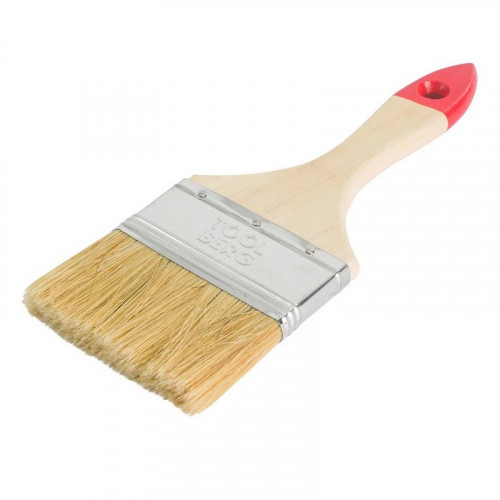 Кисть плоская 75мм, натуральная светлая щетина, Классик Стандарт T4P 0111115