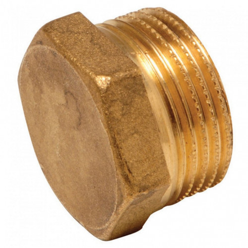 Заглушка латунная 1", наружная резьба Aqualink