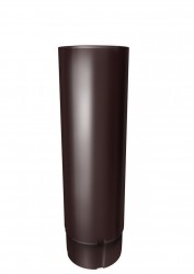 Труба круглая 3м, шоколад RAL 8017, металл Grand Line Optima