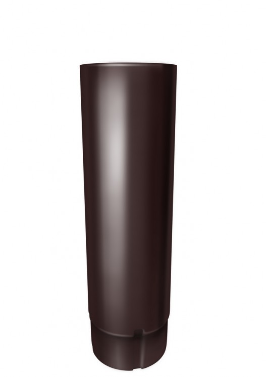 Труба круглая 3м, шоколад RAL 8017, металл Grand Line Optima
