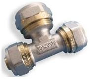 Тройник цанговый переходной 16*20*16мм