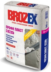 Штукатурка гипсовая Brozex GPM 51 Профи Пласт, 30 кг