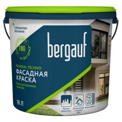 Краска фасадная силикатная Bergauf Mineral Techno U, база А, 18л