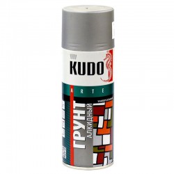 Грунт аэрозольный алкидный KU-2001 серый KUDO 520мл