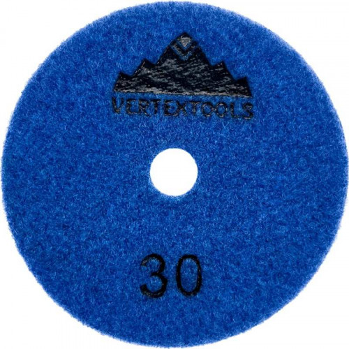 Диск шлифовальный по мрамору 100х3мм Р30 сухое Vertextools 13-100-30