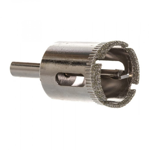 Коронка алмазная 25х55мм по стеклу и керамике со сверлом Vertextools 336-25-55