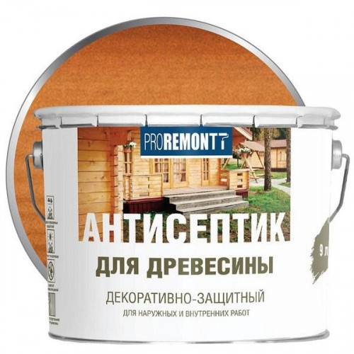 Деревозащитное средство Proremontt Махагон 9л Лакра