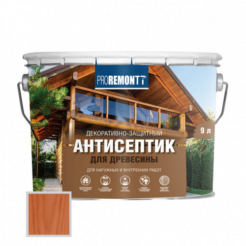 Деревозащитное средство Proremontt Махагон 9л Лакра