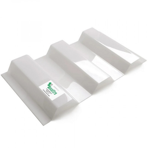 Поликарбонат трапеция МП/С-21 3000х1051х0,8мм (Молочный) Новаттро СафПласт