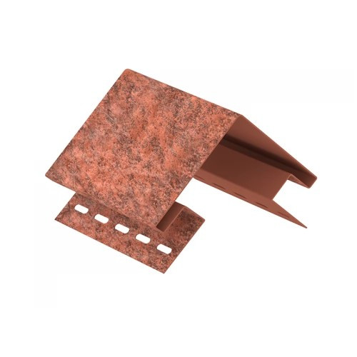 Наружный угол для винилового сайдинга 3050мм, Кирпич красный Ю-Пласт