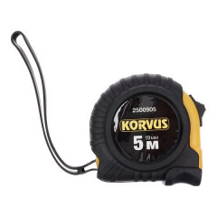 Рулетка прорезиненный корпус 5м*19мм KORVUS 2500905