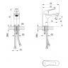Смеситель для раковины короткий излив хром, Advance LeMark LM1231C