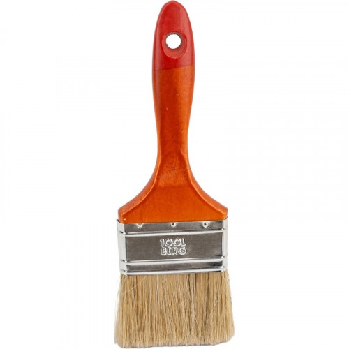 Кисть плоская 75мм, натуральная щетина, Профи T4P 0104113